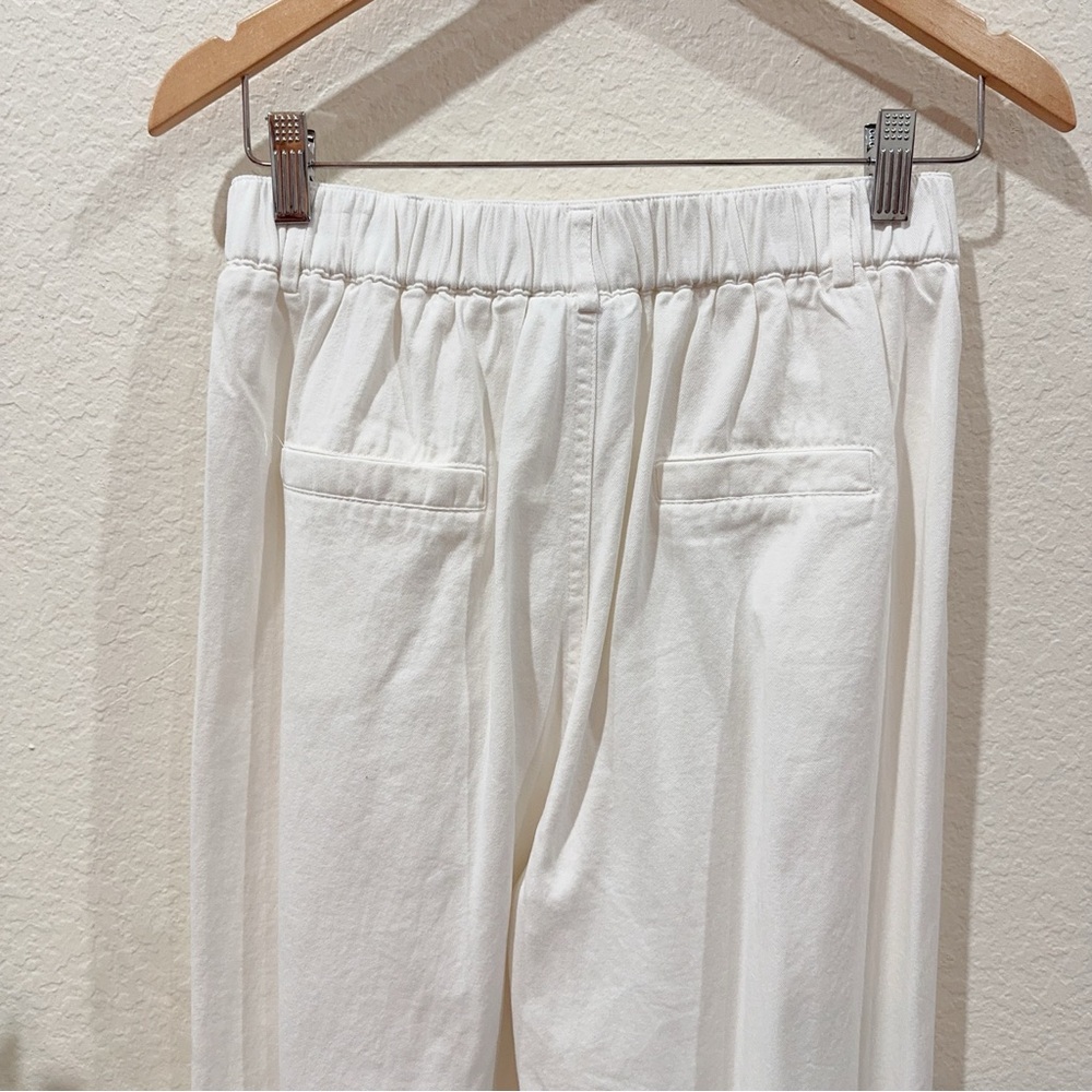 J.Ing Jing High Waisted White Lightweight Denim Jeans Pants Size Xl Nwt — image 6 of 8